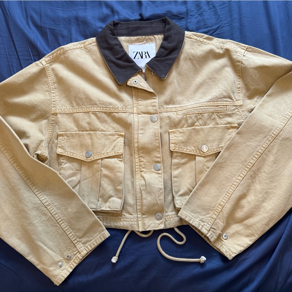 Zara Workwear Style Crop Jacket